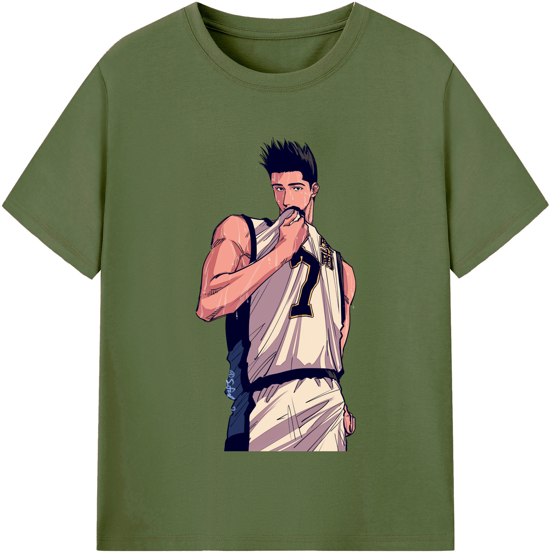 SLAM DUNK／スラムダンク 綿100％半袖Tシャツ（フロントプリント）